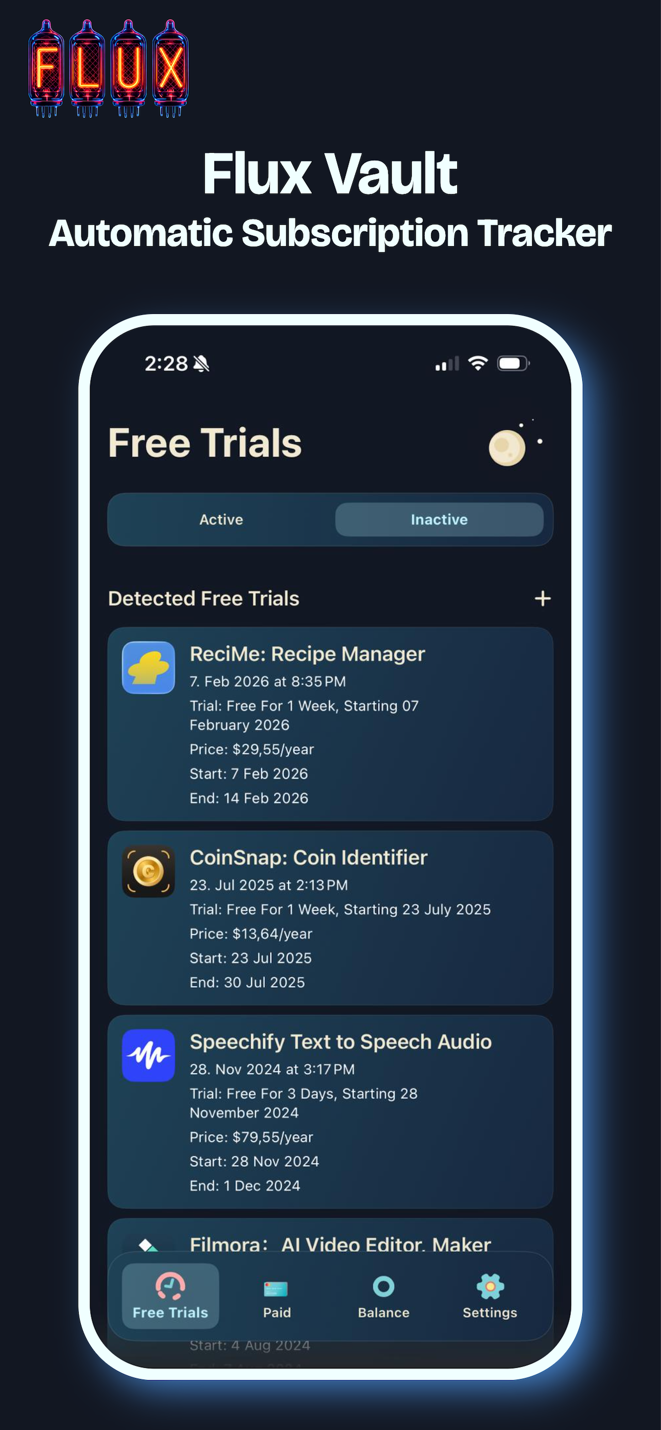 Daily Practical View - Free Trials screenshot